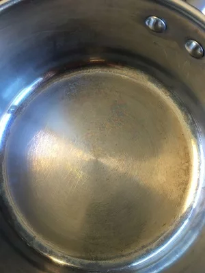 White stains on stainless steel
