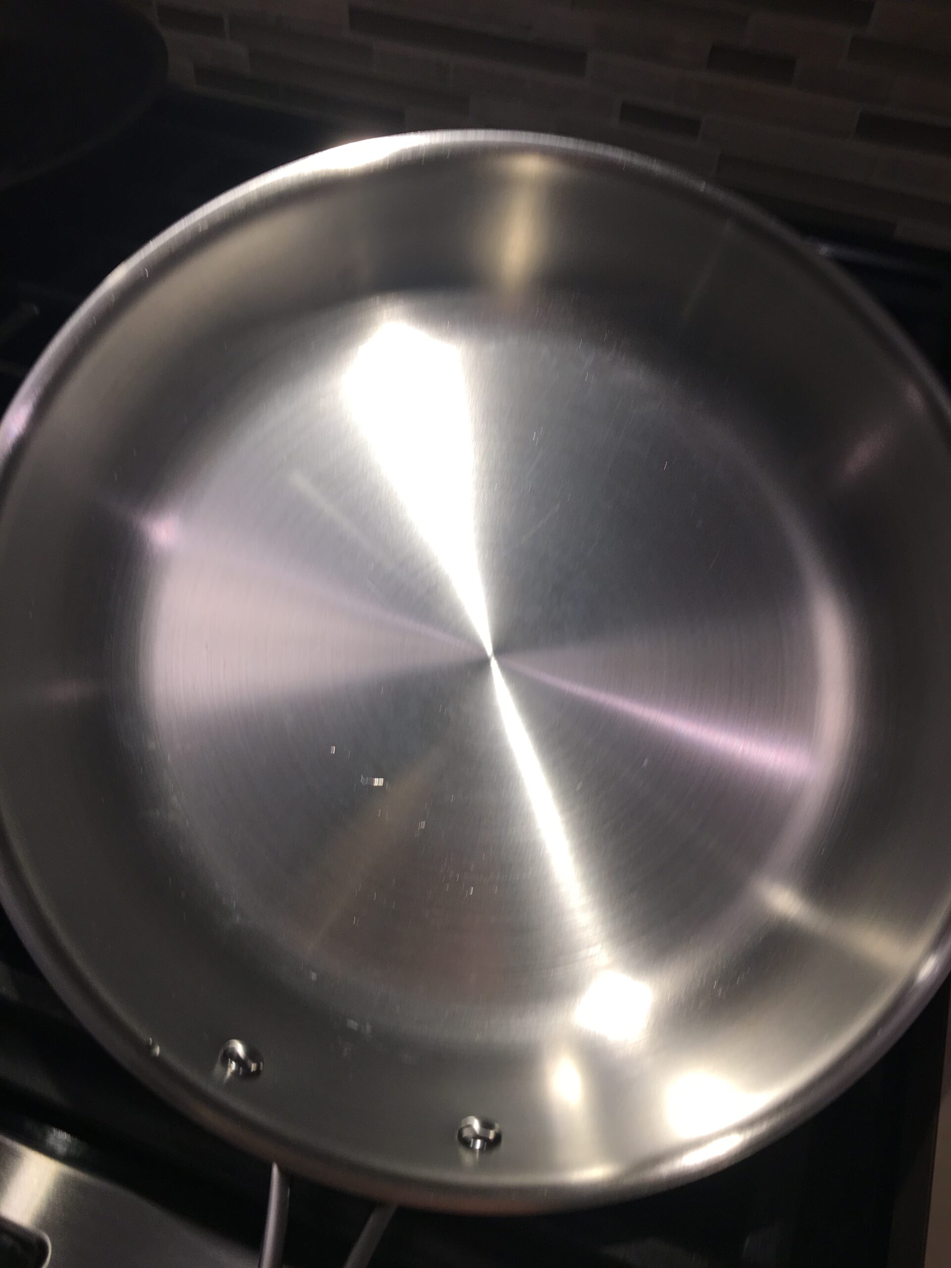 no more white spots on SS pans