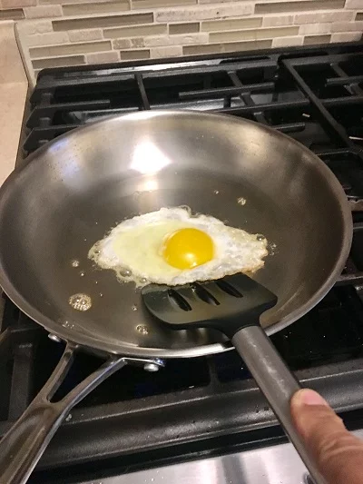 Eggs in stainless steel