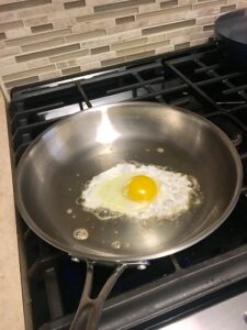 eggs in stainless steel